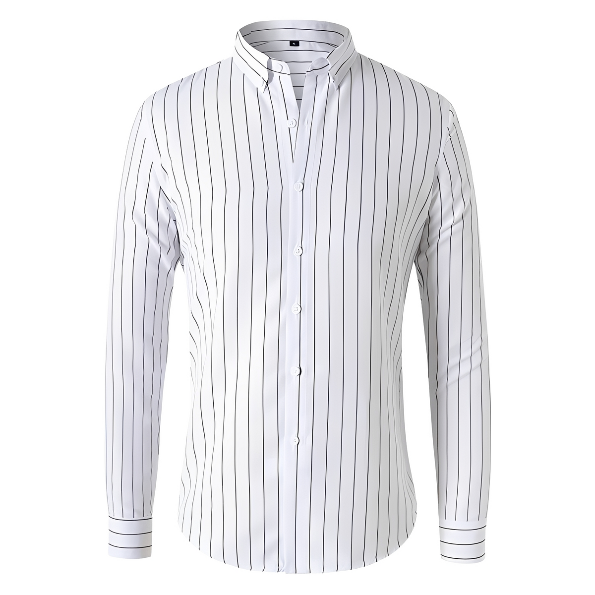 Dennis - Camisa de manga larga con rayas y ajuste relajado