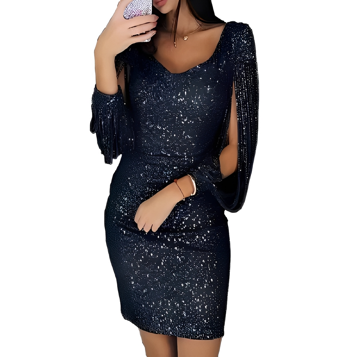 Mellaine - Mini vestido de noche elegante y chic
