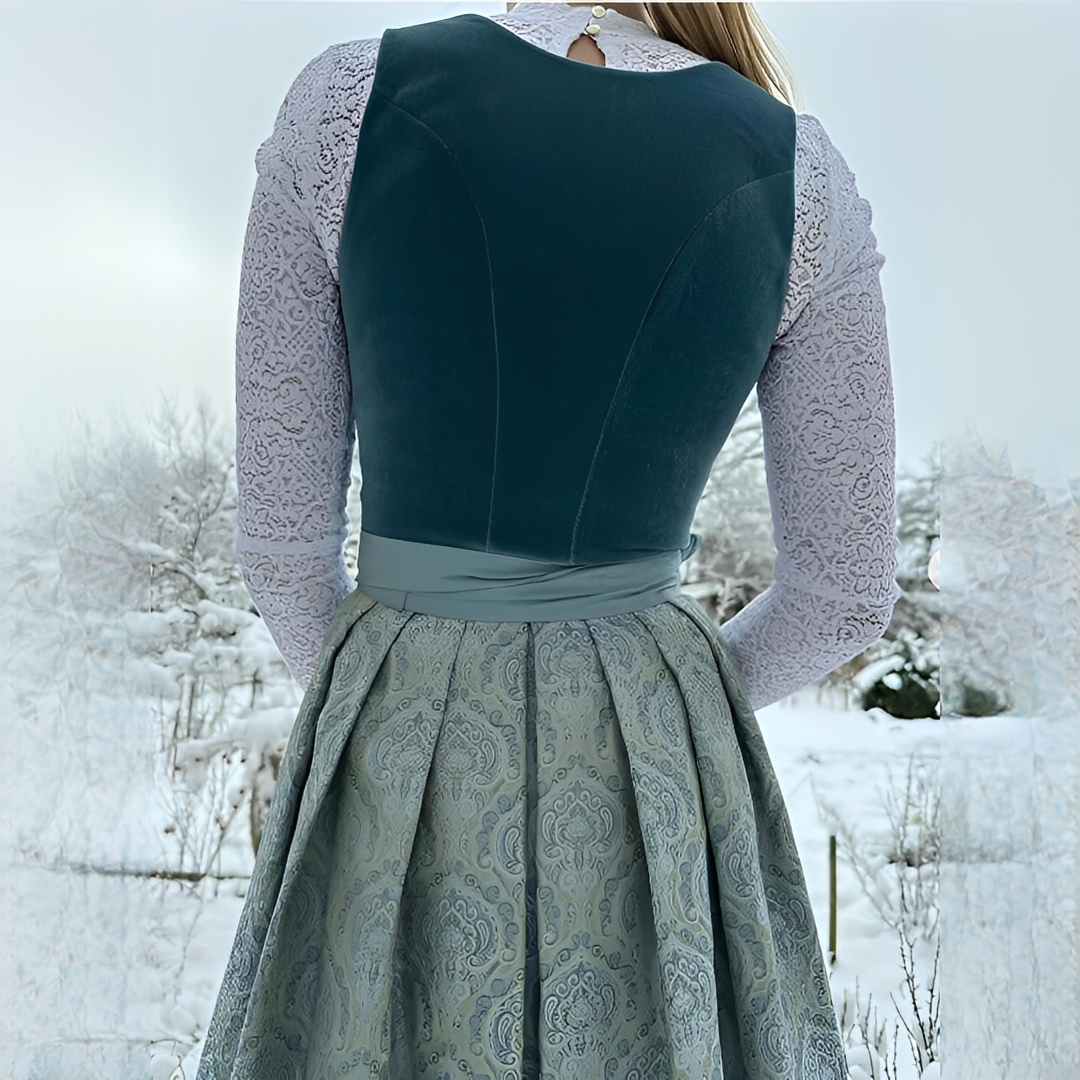 Muriel - Dirndl elegante para Oktoberfest para damas (sin forro)