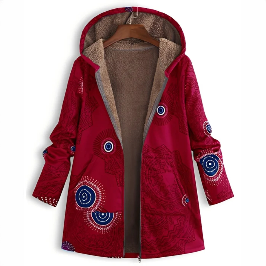Jaslene - Chaqueta clásica y cálida con capucha