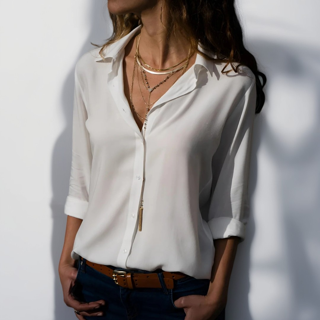 Delilah - Blusa elegante con mangas largas