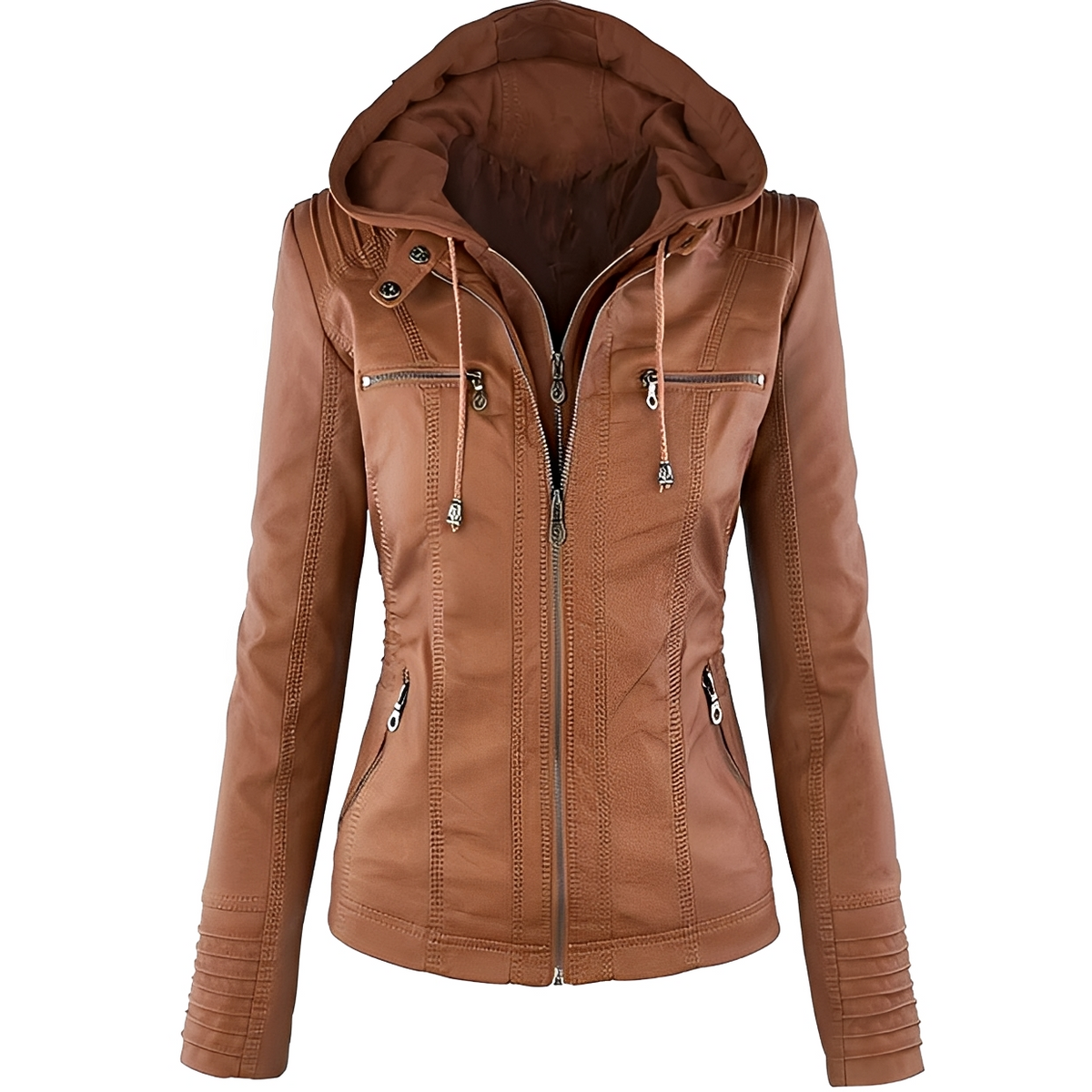 Janine - Chaqueta con capucha elegante y acogedora