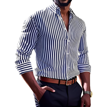 Bricen - Camisa de rayas de manga larga