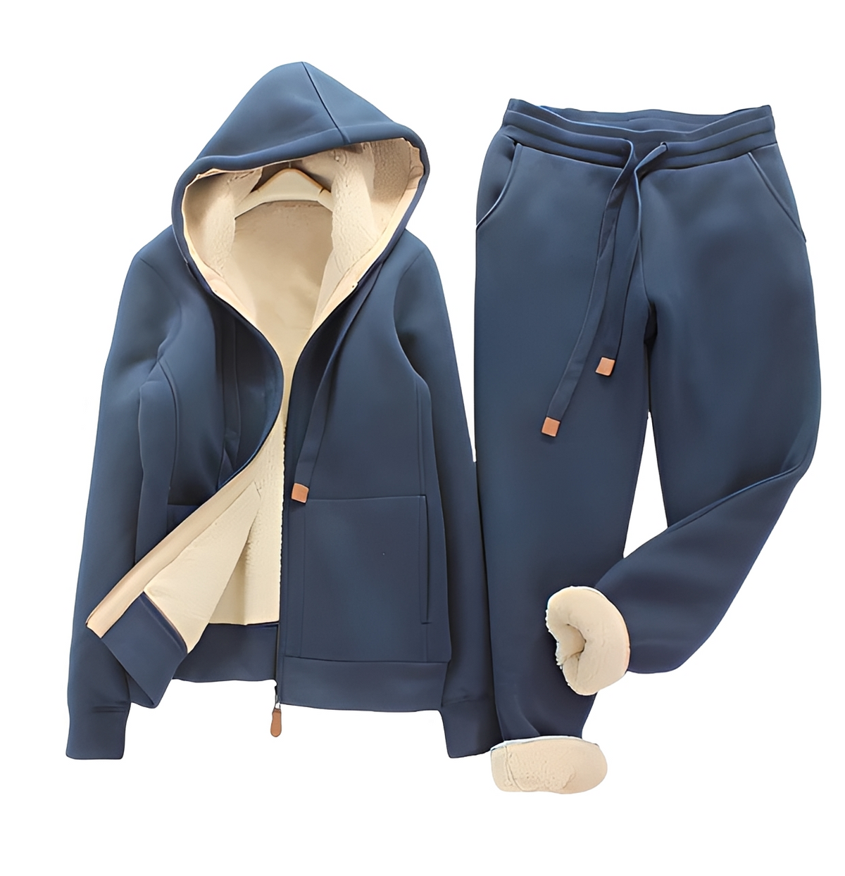 Andy - Conjunto de sudadera con capucha cálida y pantalón