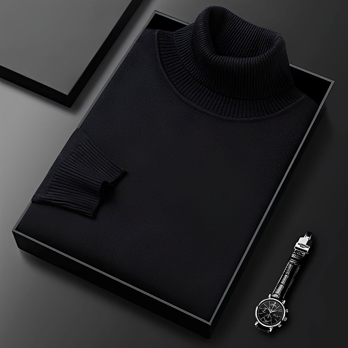 Patrick - Suéter de cuello alto elegante y suave