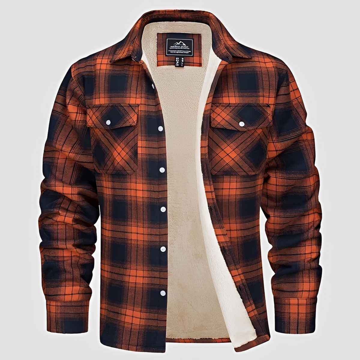 Marlon - Camisa de cuadros de invierno robusta
