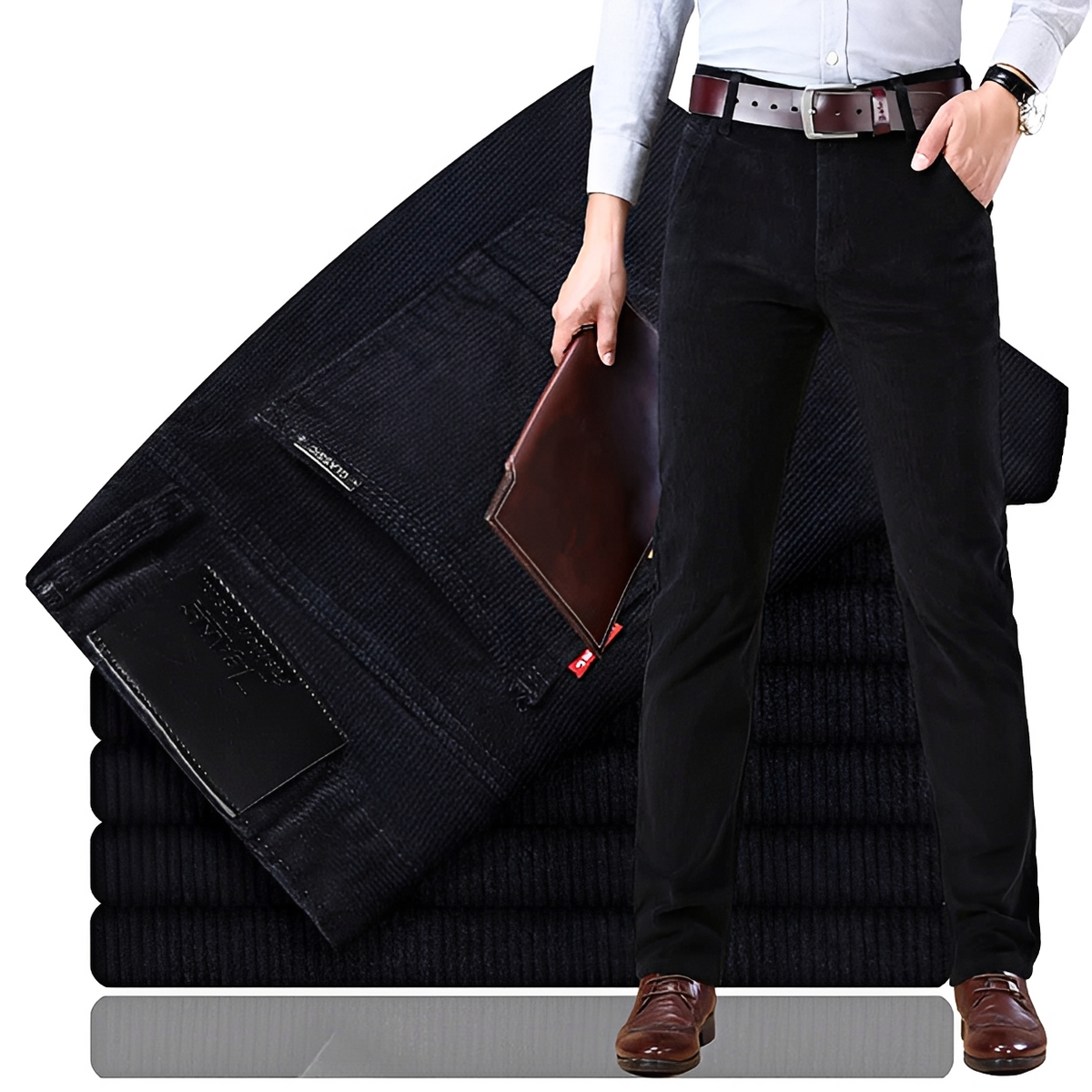 Jallen - Pantalón elástico y elegante