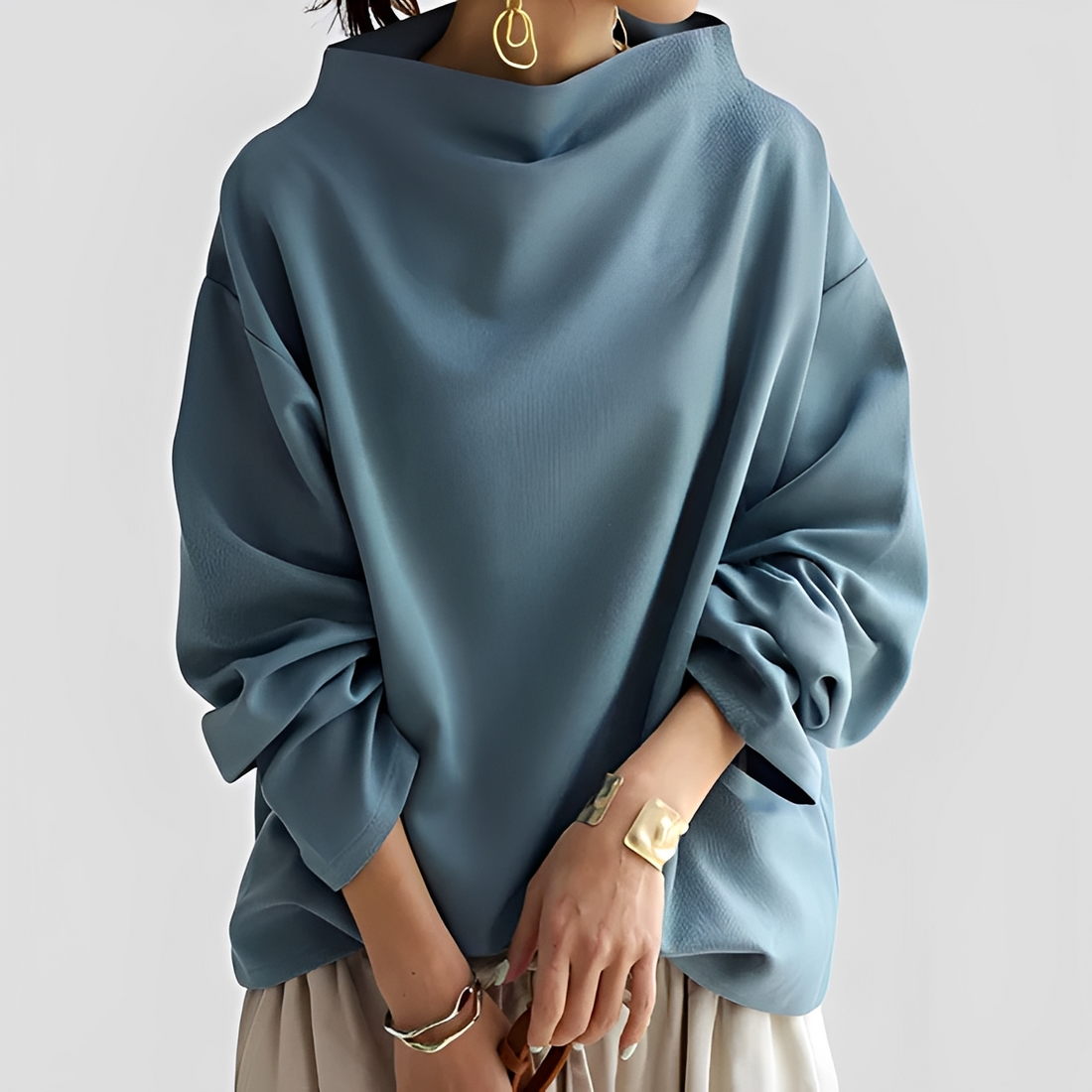 Romayne - Suéter de cuello alto elegante y chic