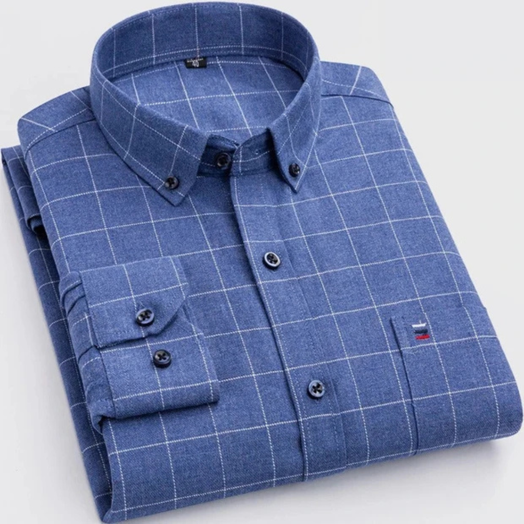Johan - Camisa a cuadros resistente de manga larga