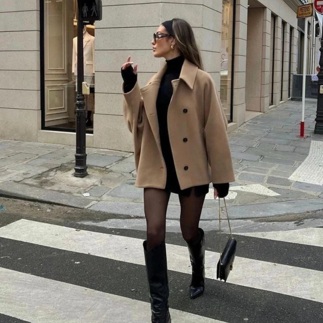 Hannah - Abrigo oversize elegante y caliente