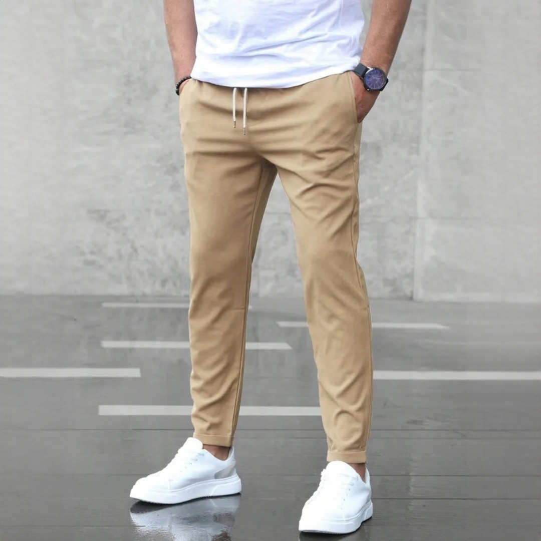 Nico - Pantalones robustos de corte slim-fit