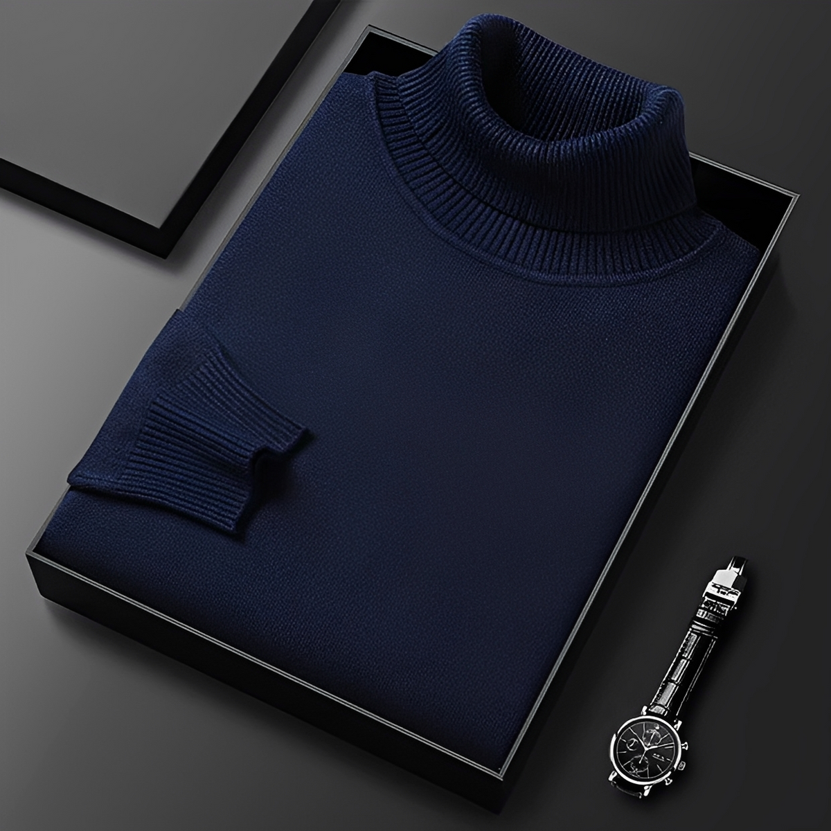 Patrick - Suéter de cuello alto elegante y suave