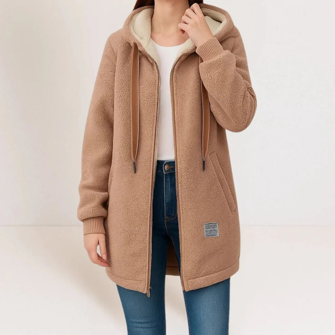 Collene - Chaqueta con capucha, cálida y cómoda