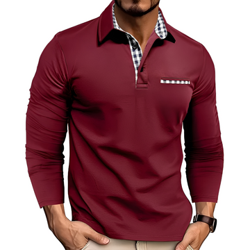 Charel - Polo de manga larga robusto