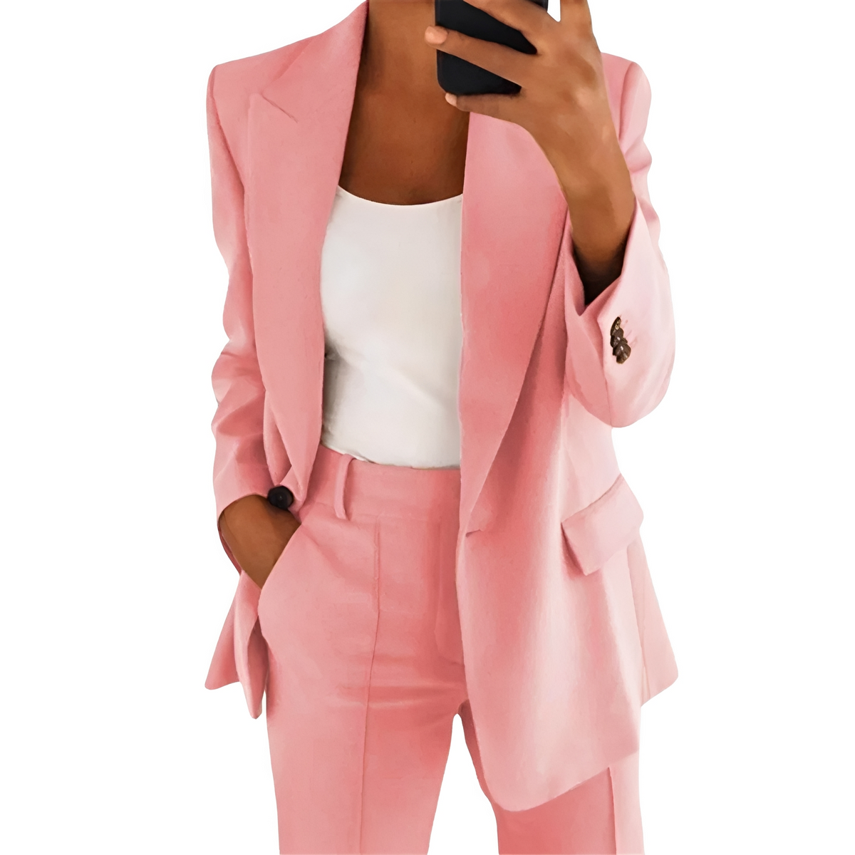 Johara - Conjunto casual compuesto por blazer y pantalón