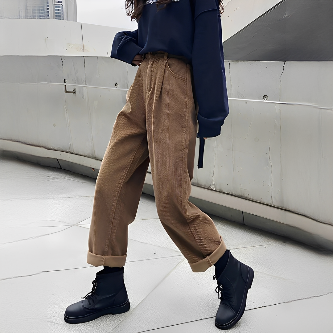 Shelbie - Pantalones clásicos de pierna ancha
