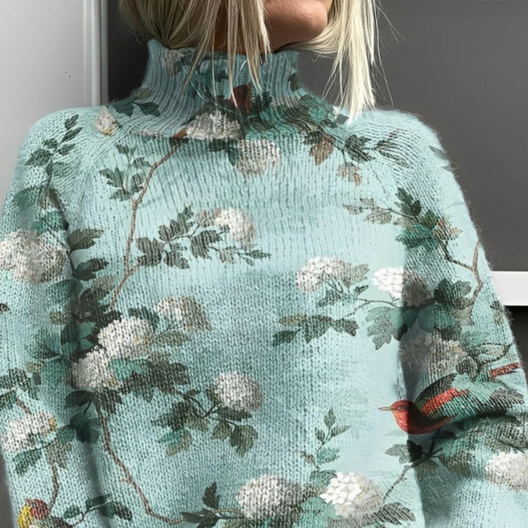 Amy - Jersey de cuello alto sofisticado y moderno