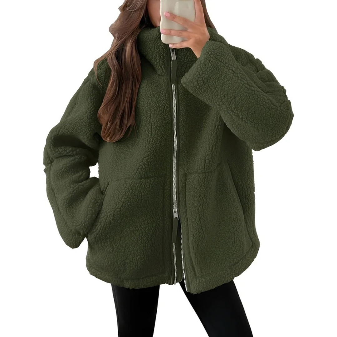 Rowena - Chaqueta elegante y cálida con cremallera