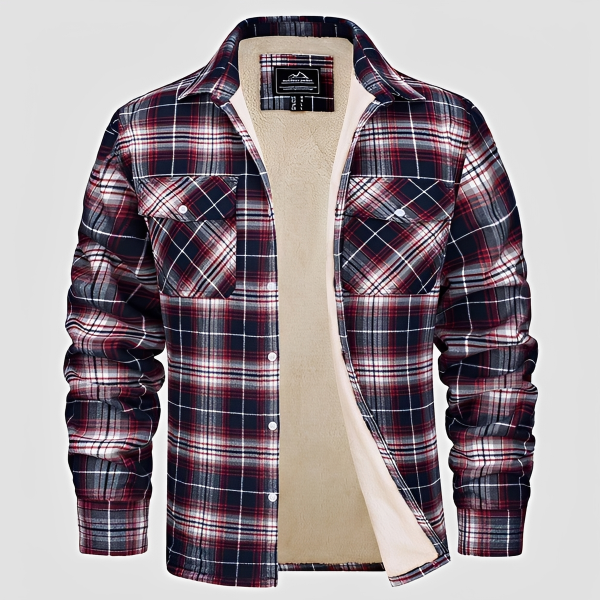 Marlon - Camisa de cuadros de invierno robusta