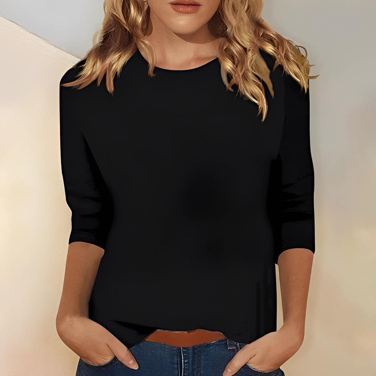 Kathlyn - Blusa elegante de manga larga