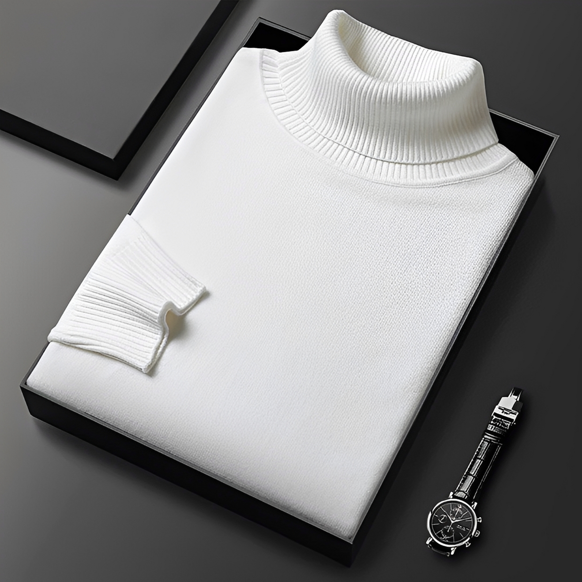 Patrick - Suéter de cuello alto elegante y suave