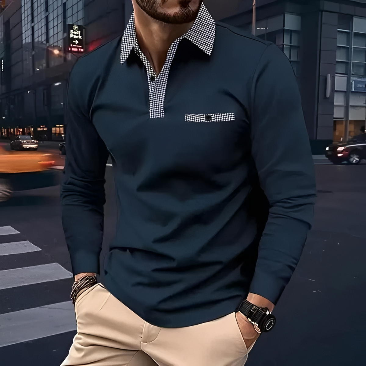 Dansel - Camisa robusta de manga larga