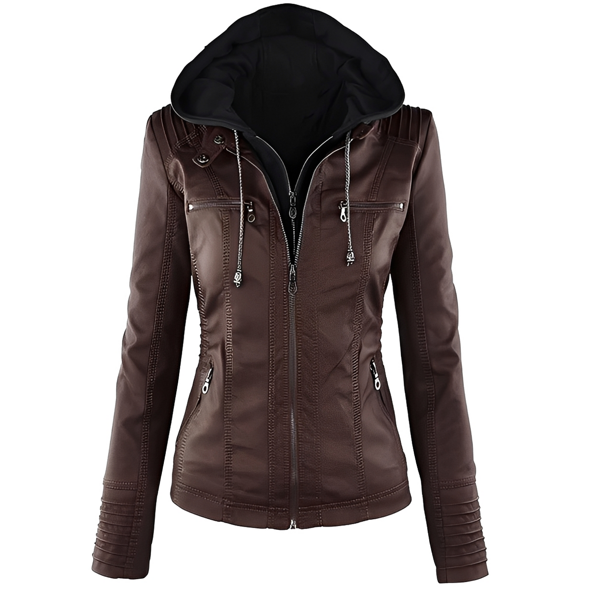 Janine - Chaqueta con capucha elegante y acogedora