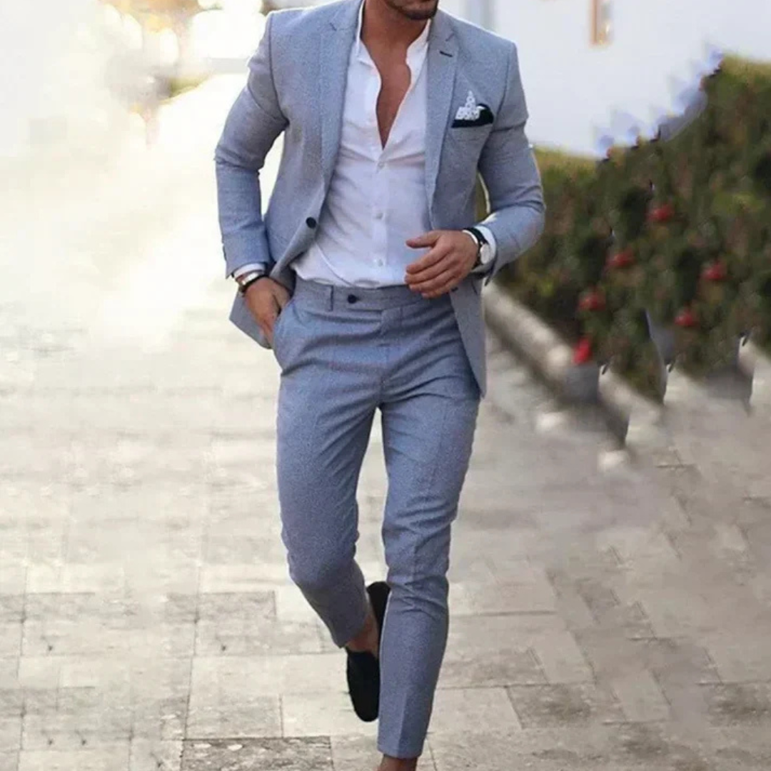 Asher - Conjunto de traje con pantalón, estilo casual