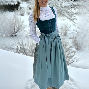 Muriel - Dirndl elegante para Oktoberfest para damas (sin forro)