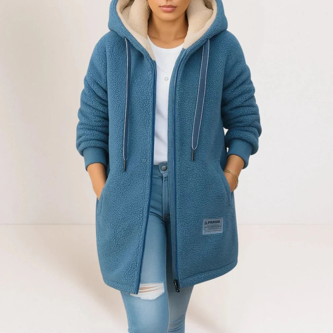 Collene - Chaqueta con capucha, cálida y cómoda