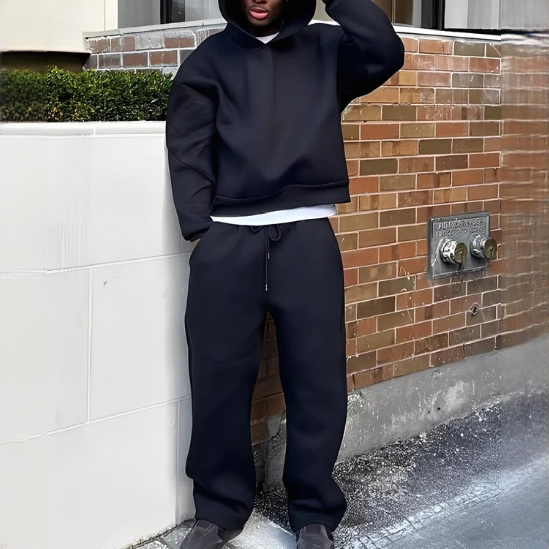Marlon - Conjunto de sudadera con capucha oversize y pantalón