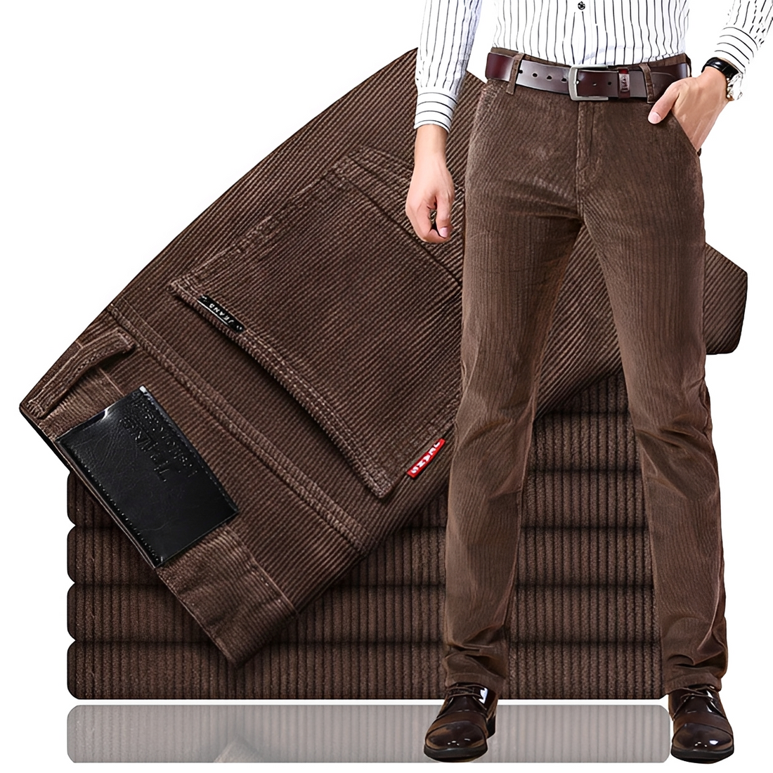 Jallen - Pantalón elástico y elegante
