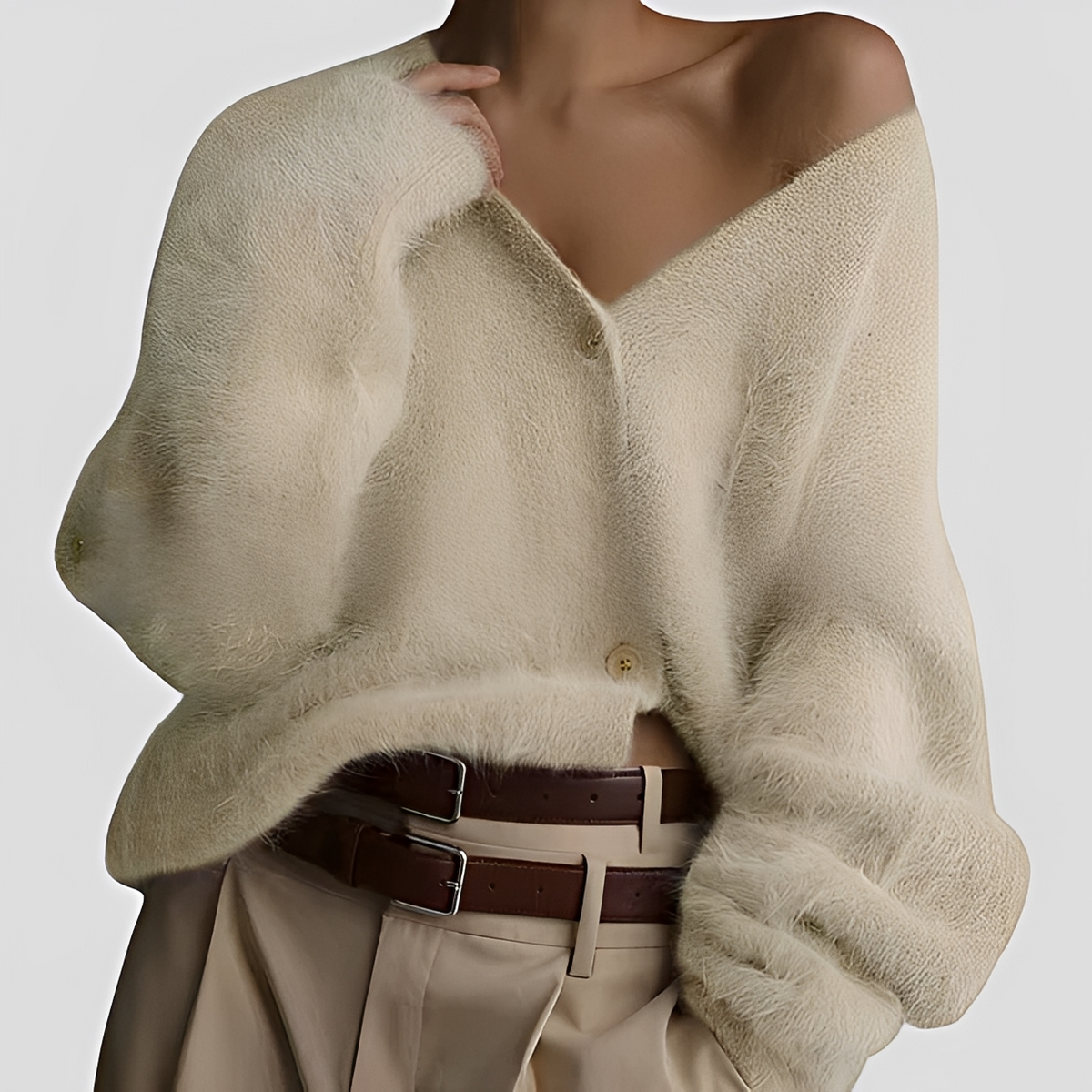 Erza - Suéter oversize suave y acogedor