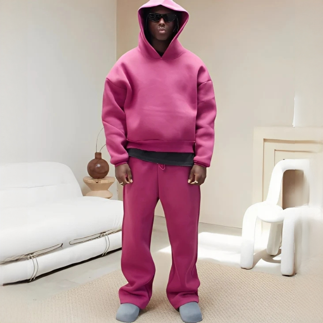 Marlon - Conjunto de sudadera con capucha oversize y pantalón