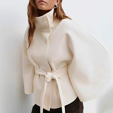 Ginabelle - Chaqueta con cinturón elegante y acogedora