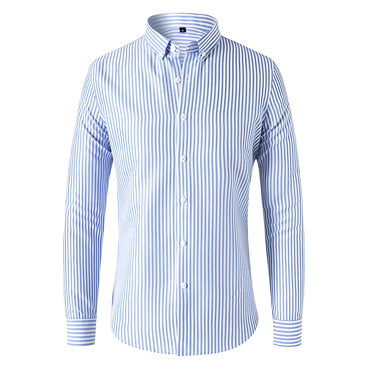 Dennis - Camisa de manga larga con rayas y ajuste relajado