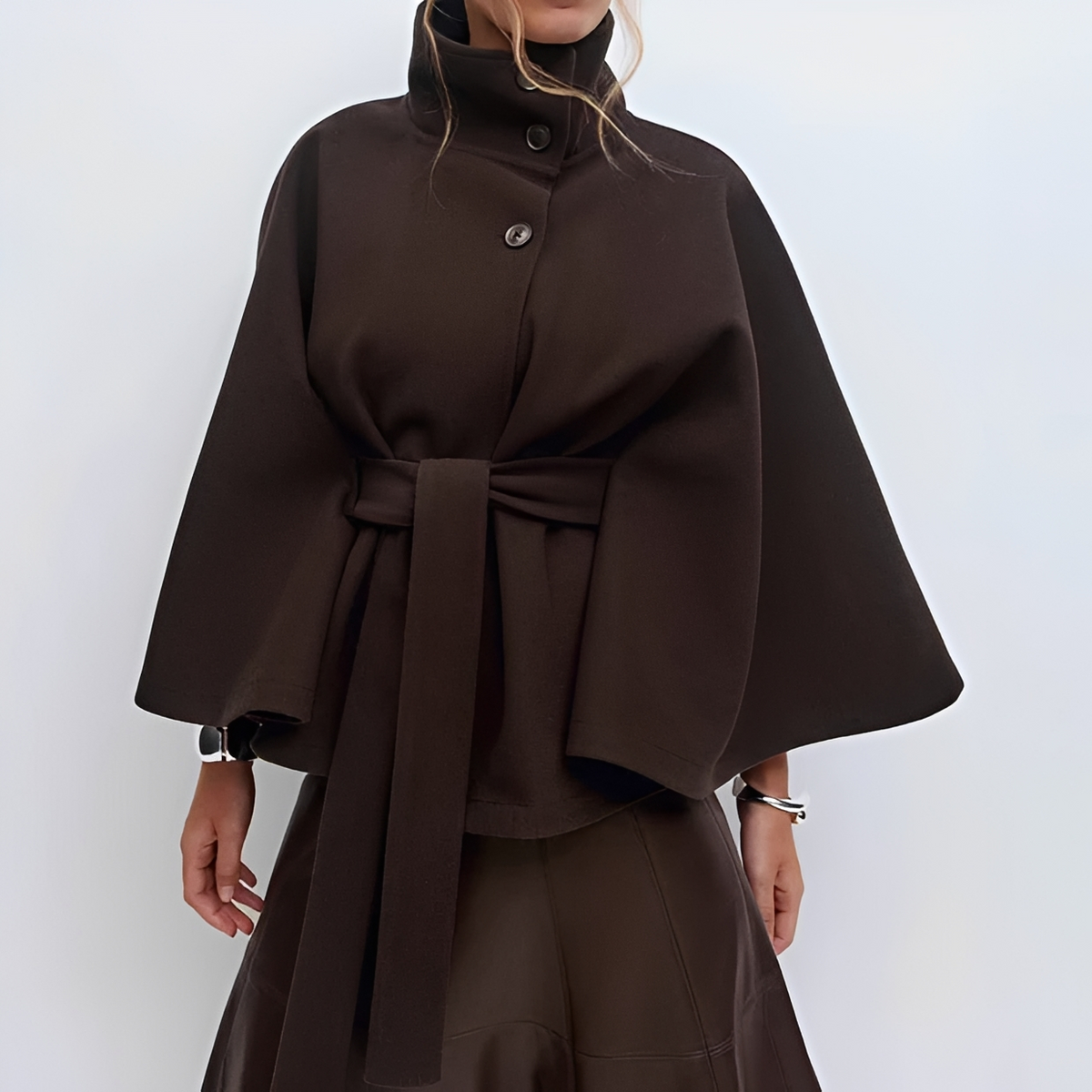 Loraine - Abrigo elegante y acogedor con cinturón