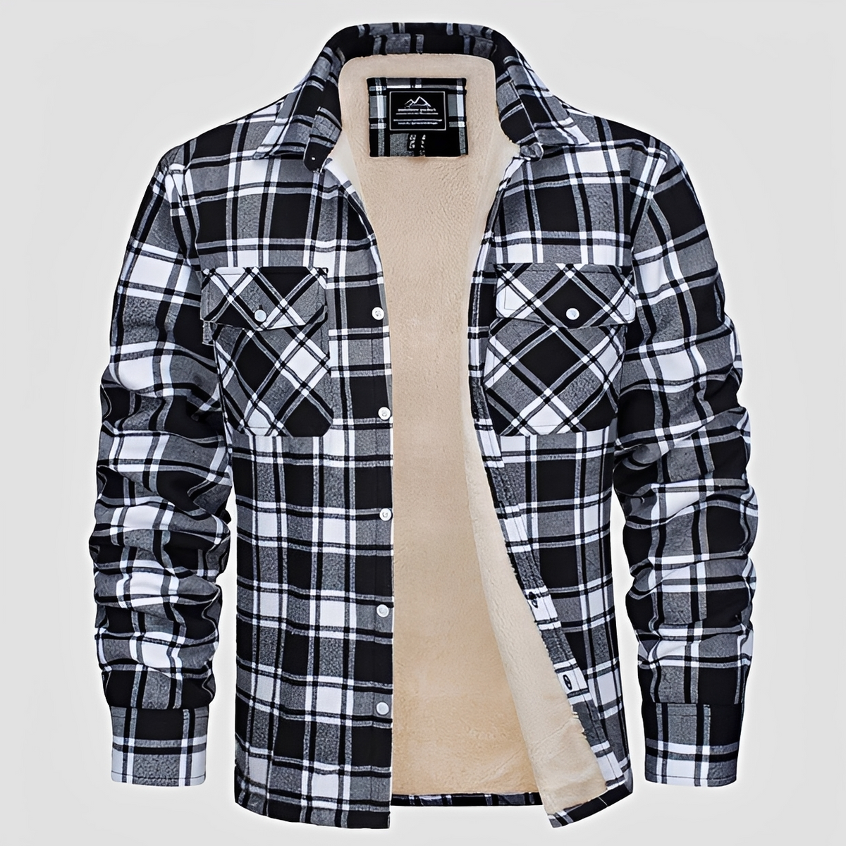 Marlon - Camisa de cuadros de invierno robusta