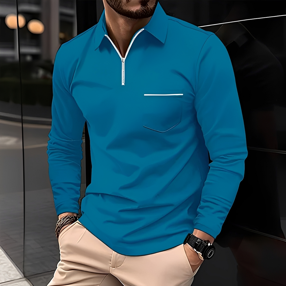 Randelle - Camisa casual de manga larga