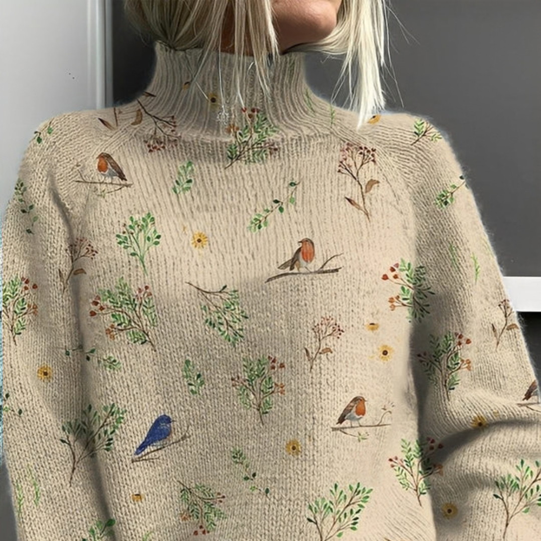 Amy - Jersey de cuello alto sofisticado y moderno