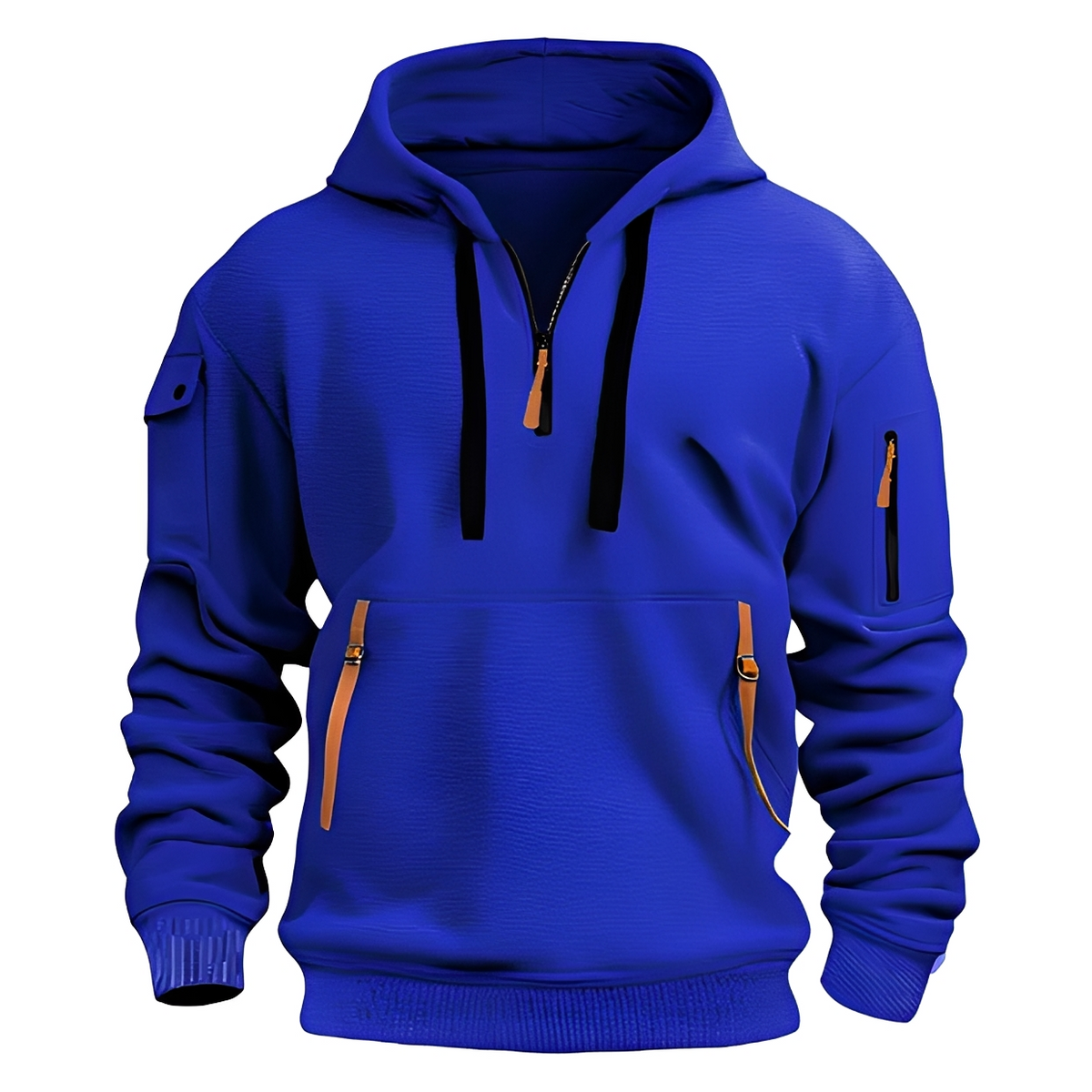 Burton - Sudadera con capucha cómoda de media cremallera
