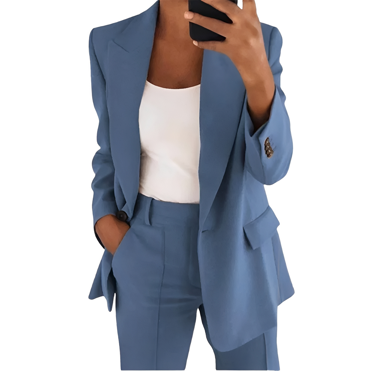 Johara - Conjunto casual compuesto por blazer y pantalón