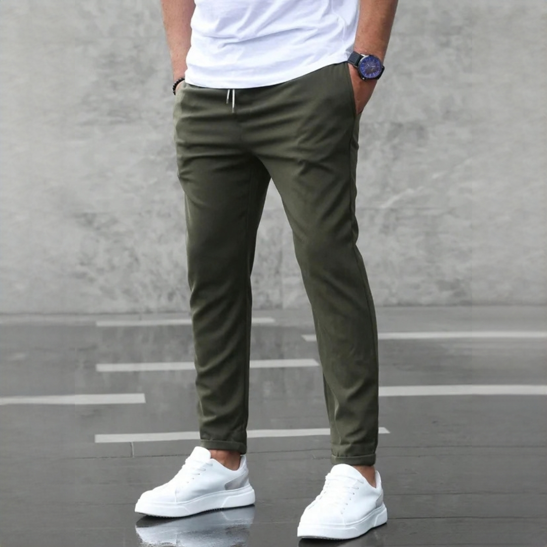 Nico - Pantalones robustos de corte slim-fit
