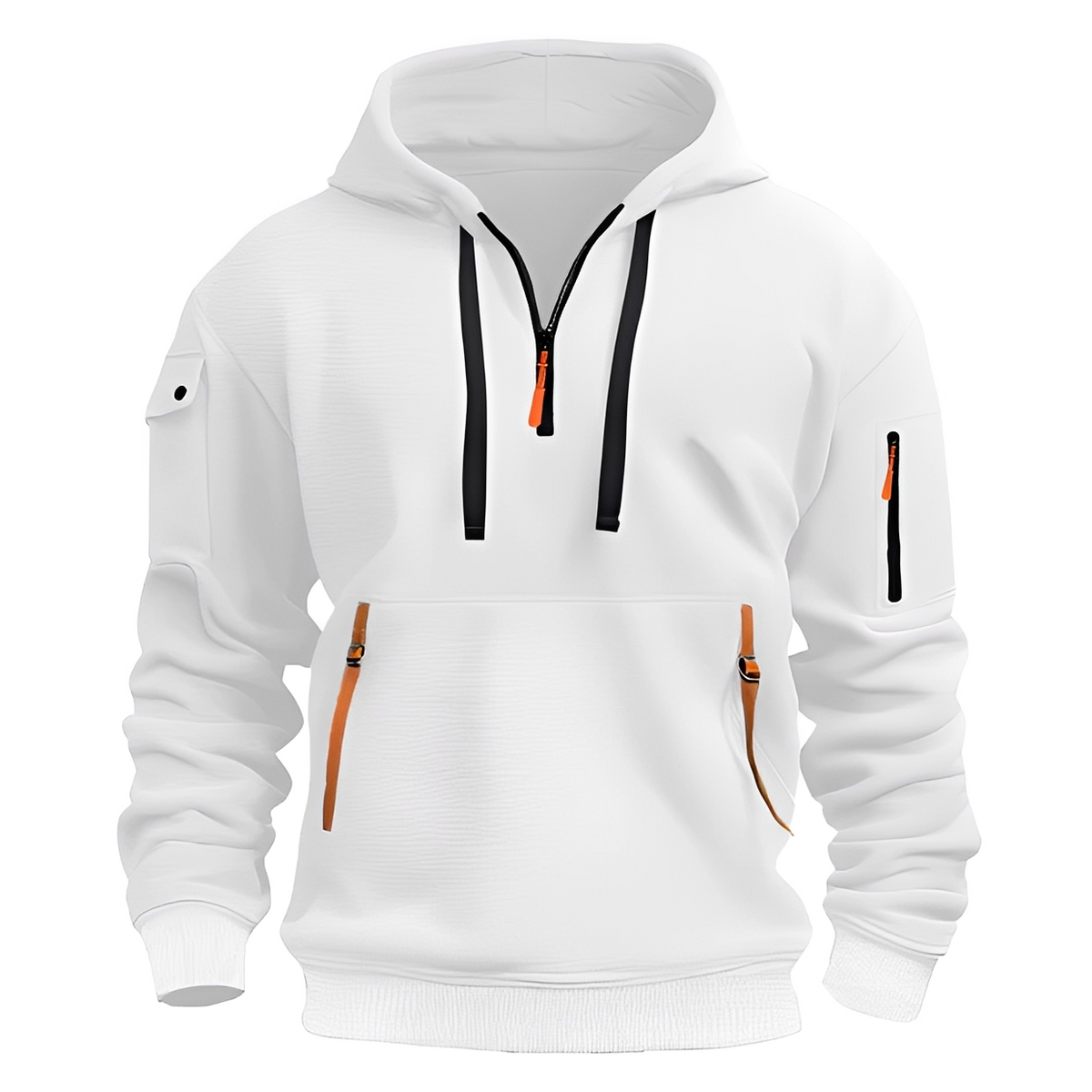 Burton - Sudadera con capucha cómoda de media cremallera