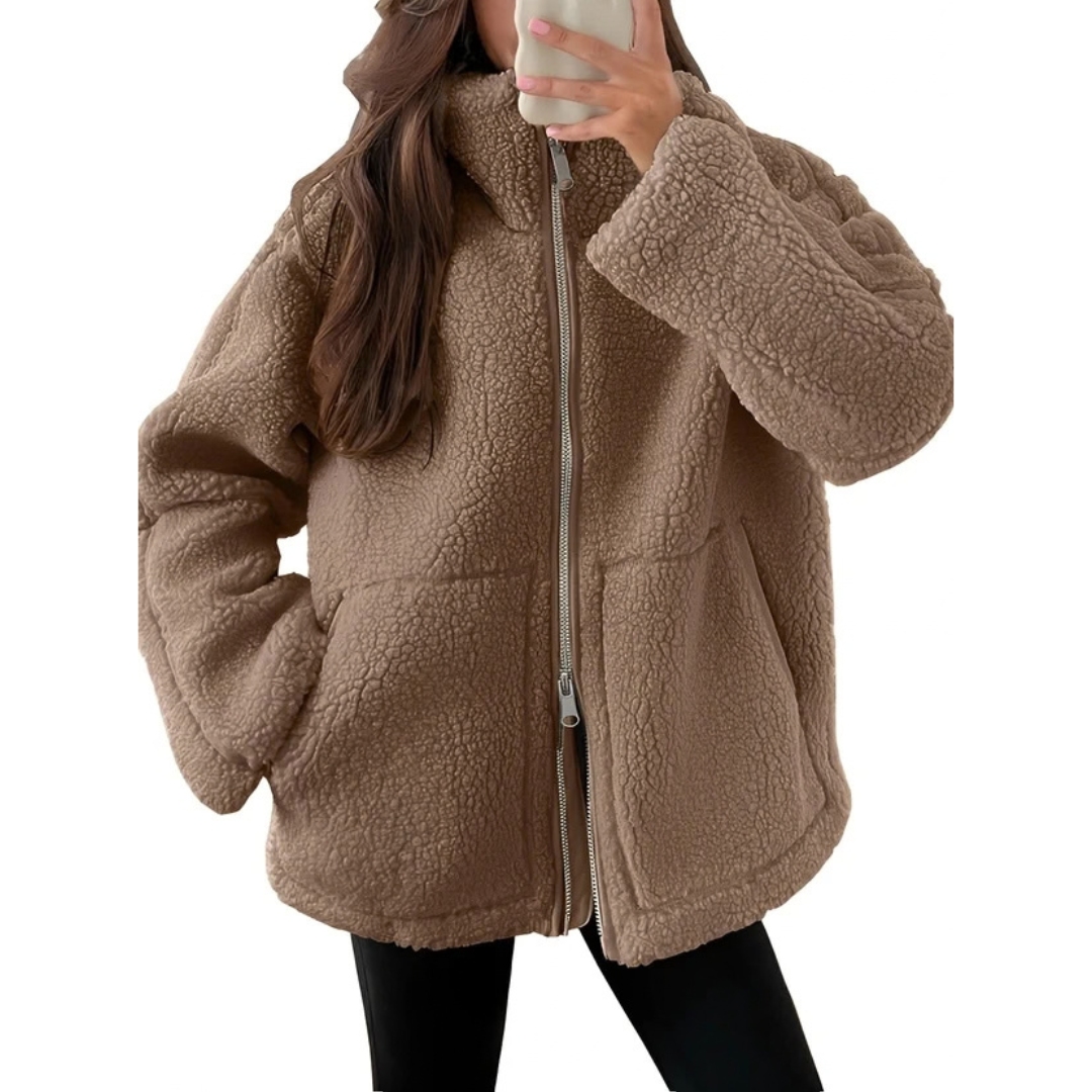 Rowena - Chaqueta elegante y cálida con cremallera