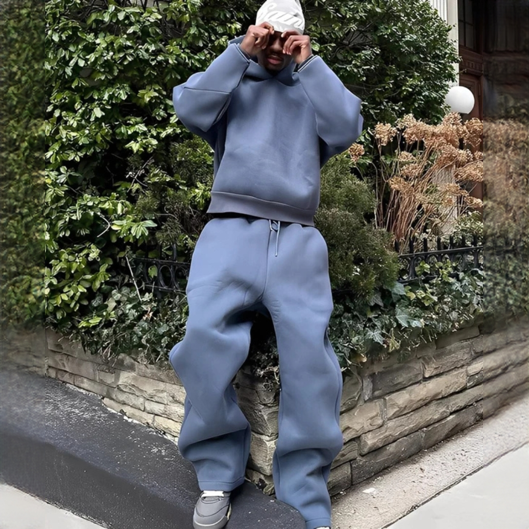 Marlon - Conjunto de sudadera con capucha oversize y pantalón