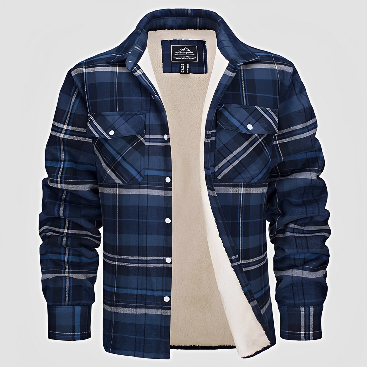 Marlon - Camisa de cuadros de invierno robusta