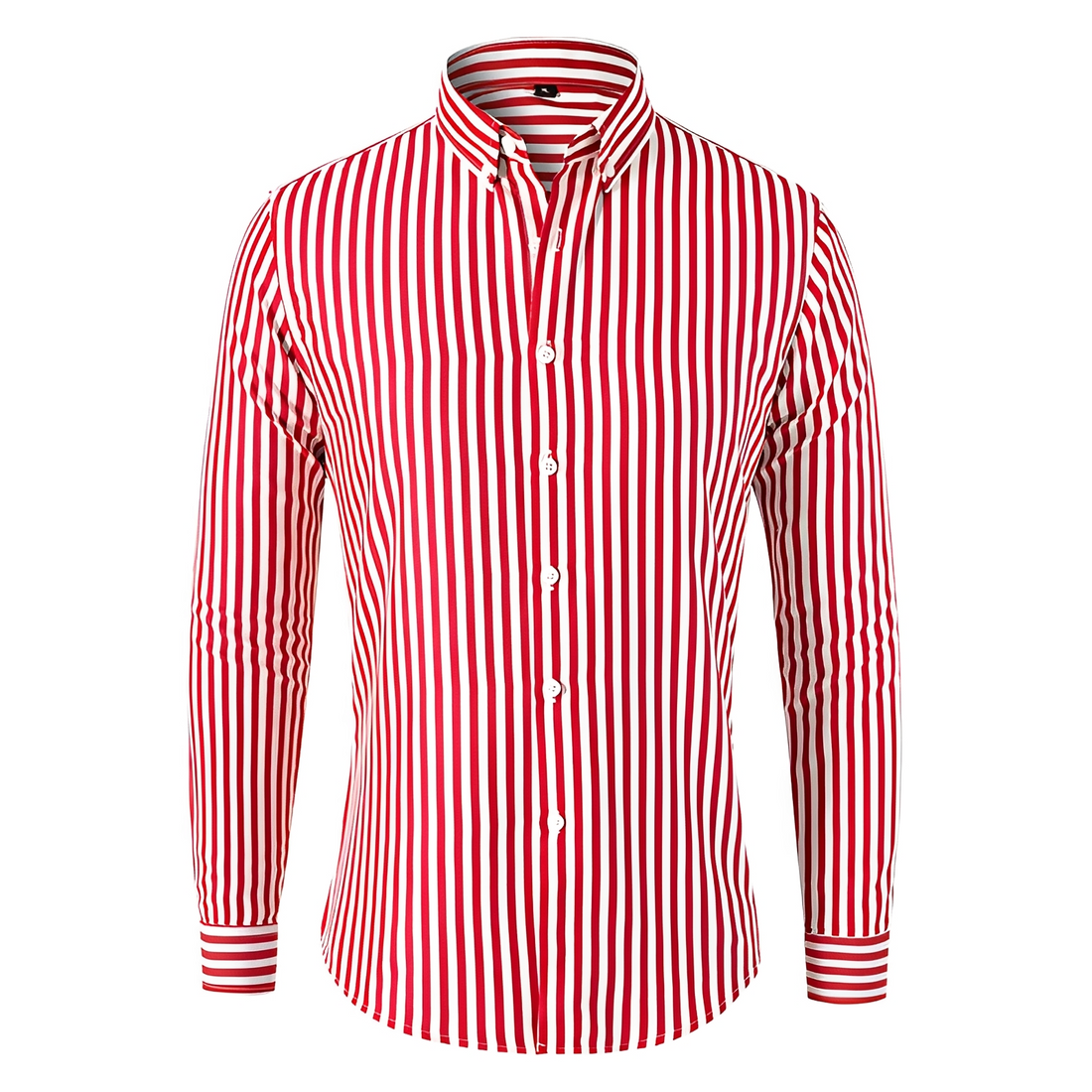 Dennis - Camisa de manga larga con rayas y ajuste relajado