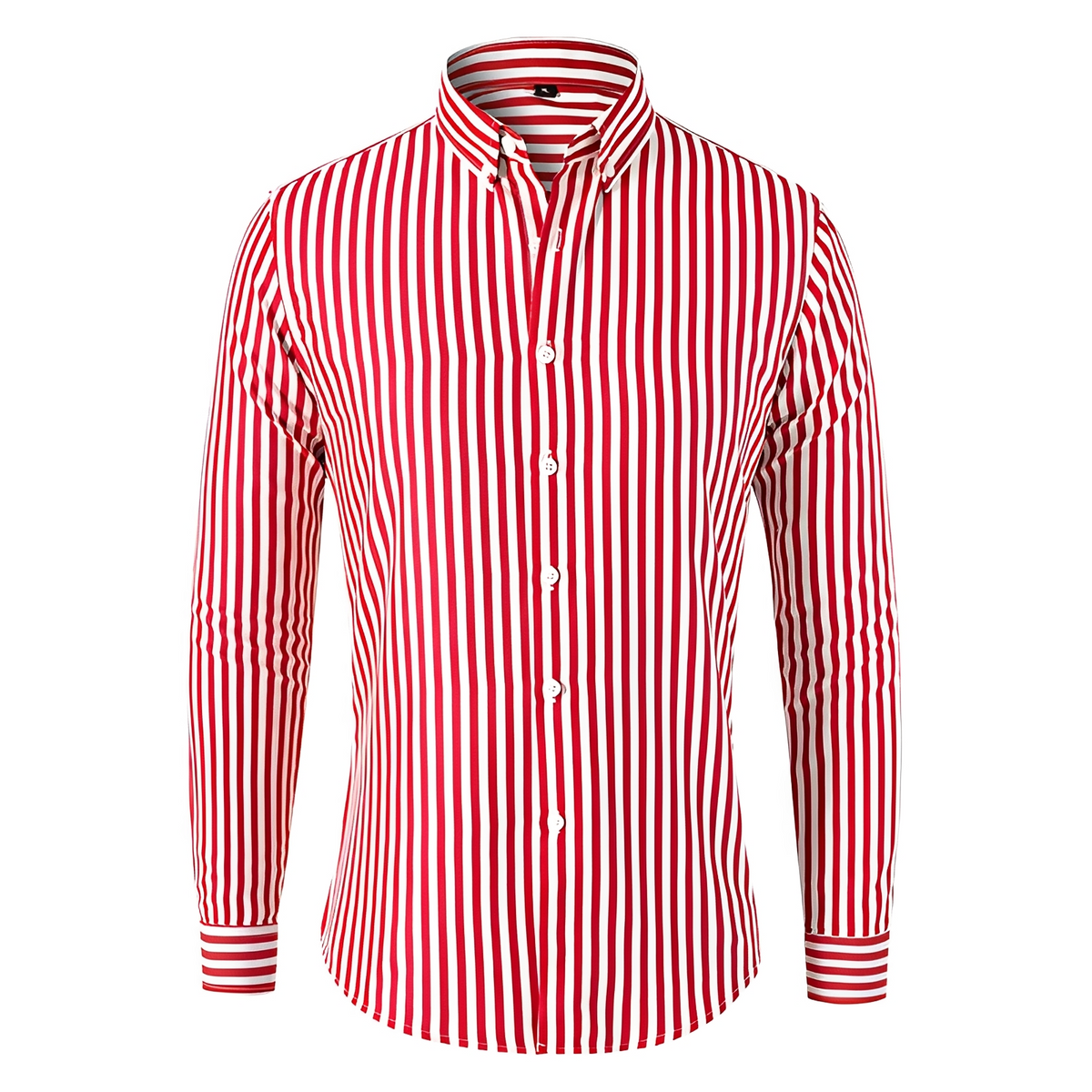 Dennis - Camisa de manga larga con rayas y ajuste relajado