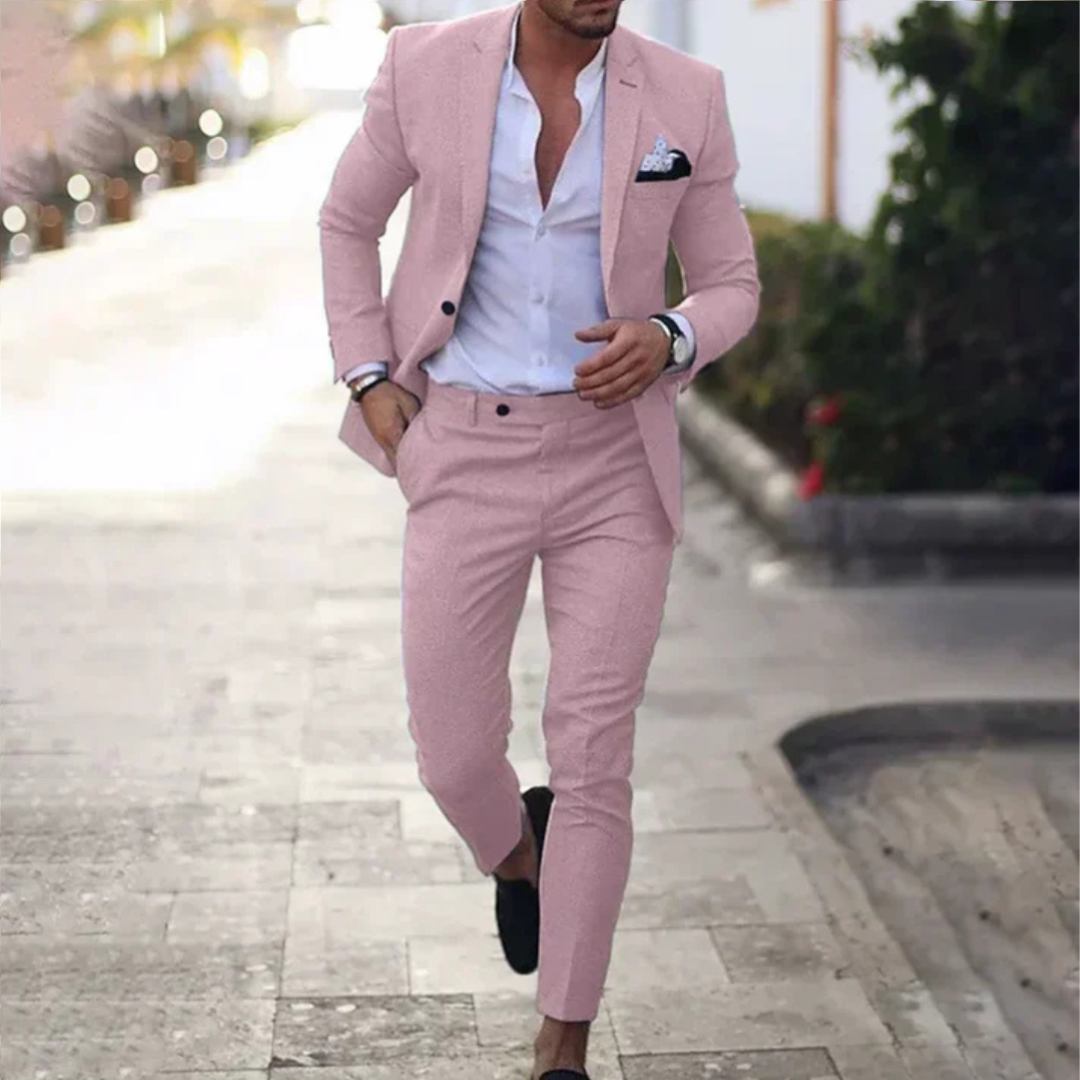 Asher - Conjunto de traje con pantalón, estilo casual